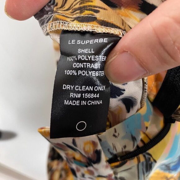 Le Superbe Tropical Island Print Silk Shorts Women’s Size 8 NWT - Picture 12 of 12